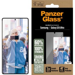 Protetor de tela de vidro temperado PanzerGlass de ponta a ponta para Samsung Galaxy S25 Ultra
