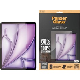 PanzerGlass Displayschutzfolie aus gehärtetem Glas (randlos) für Apple iPad Air 2024/2025/2026 (13 Zoll) / iPad Pro 2024/2025 (1
