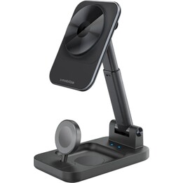 Chargeur magnétique sans fil 3-en-1 Mobilize 15 W Noir