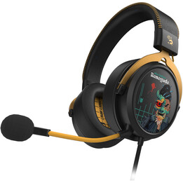 Fones de ouvido A4Tech BLOODY MR595 Renegade Midnight com microfone