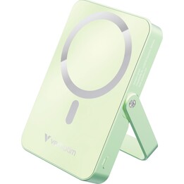 Verbatim Charge n Go Magnetic Wireless Lithium Polymer 10000 mAh Wireless Charger Green