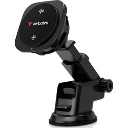 Verbatim Charge n Drive Qi2 Smartphone Black USB Wireless Charger Fast Car Charging