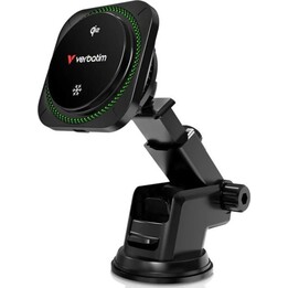 Verbatim Charge n Drive Qi2 RGB Smartphone Caricatore wireless USB nero Ricarica rapida per auto