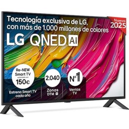 LG 43QNED80A6A 43 Inch Smart TV 4K QNED DVB-T2 Wi-Fi HEVC/H.265 Energy Class G