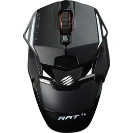 MAD CATZ RAT 1+ Wired Optical Gaming Mouse, 1600 DPI, Black