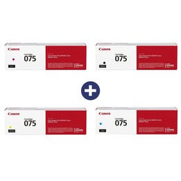 Tóner original Canon 075, paquete de 4 cartuchos multipack: negro, cian, magenta, amarillo 6365C002, 6364C002, 6363C002, 6362C00