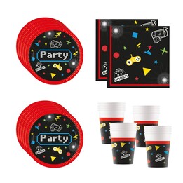 Decorazioni per feste di compleanno a tema videogiochi Procos per bambini.