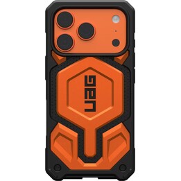 Capa para celular Urban Armor Gear Monarch Pro de 16 cm (6,3") nas cores laranja e preta.
