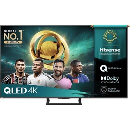 TV LED - HISENSE A7Q 50A7Q, QLED 4K, Smart TV, DVB-T2 (H.265), Nero