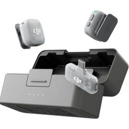 DJI Mic Mini 2 (2 Transmitters + 1 Receiver) Omnidirectional Wireless Microphone