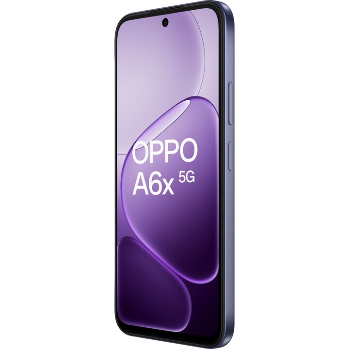Oppo A6x 5G, 8 GB 256 GB, 6,75 LCD HD+, 6100 mAh, Schwarz Lila