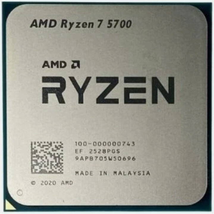 AMD CPU Ryzen 7 5700 3.7GHz 8-Kern Sockel AM4, Tablett