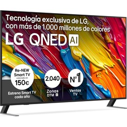 LG TV QNED AI 164cm (65") LG 65QNED84A6C, 4K Smart TV Negro