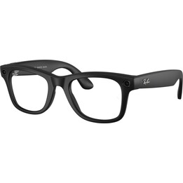 Óculos Ray-Ban Meta Wayfarer Gen1 com IA - Preto Fosco/Transparente a Verde Grafite