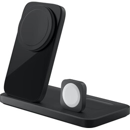 NOMAD Stand One Max - bezprzewodowa ładowarka Qi2, 25W do trzech urządzeń kompatybilna z MagSafe, 4 gen. (carbide)