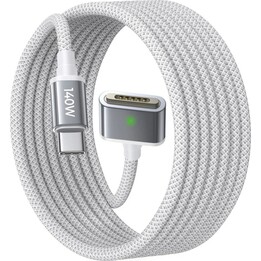 Lisen USB-C to MagSafe 3 Charging Cable Lisen, 140W, 2m, Silver