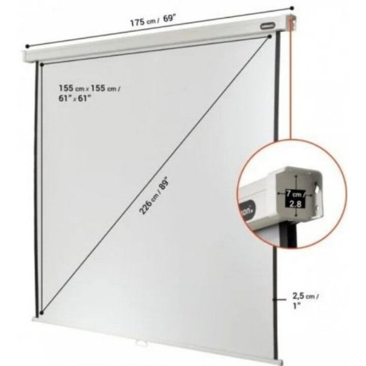 IGGUAL PSIMS159 Manual projection screen 72" 16:9 white
