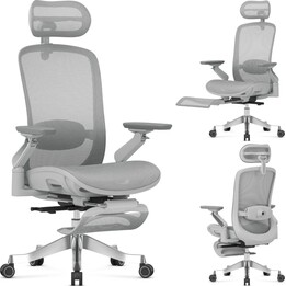 Silla giratoria Leadpro 8.7 gris