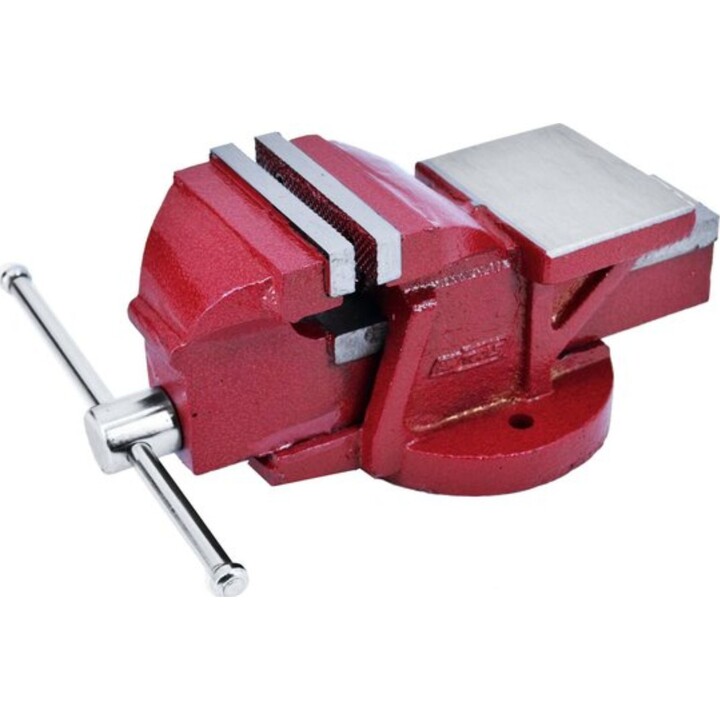 AW-Tools AW24224 - Fester Schraubstock - 200 mm - Auswechselbare Backen