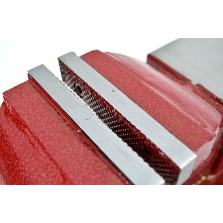 AW-Tools AW24224 - Fester Schraubstock - 200 mm - Auswechselbare Backen