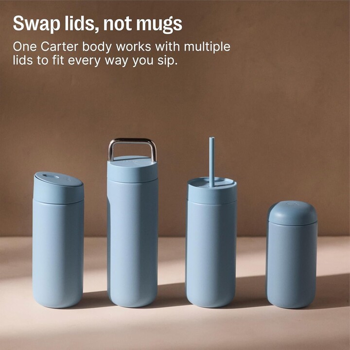 Caneca térmica Carter Slide Fellow, 473 ml, azul claro.