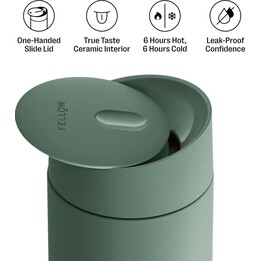 Tazza termica Carter Slide Mug Fellow, 473 ml, colore salvia.