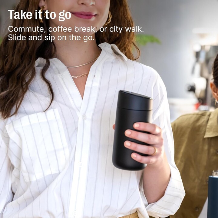 Taza térmica Carter Slide Mug Fellow, 473 ml, color salvia.