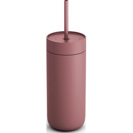 Carter Cold Tumbler Fellow 473ml thermal mug, pastel pink.