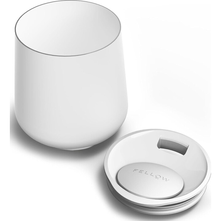 Fellow Ruby Wine Tumbler 355ml thermal glass, matte white.