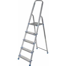 AWTOOLS AW23021 escalera de aluminio autoportante 5 peldaños 150 kg