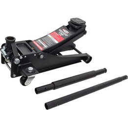 AwTools Macaco hidráulico de baixo perfil 2T com pistão duplo, 85-430 mm