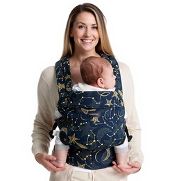 Momcozy BC001 Babytrage für Neugeborene bis Kleinkinder, Baumwolle, Sternenhimmel | Babytrage | Baumwolle, für Neugeborene bis K