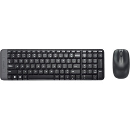 Logitech MK220 2,4-GHz-Kombination aus kabelloser Tastatur und Maus mit Unifying-USB-Empfänger