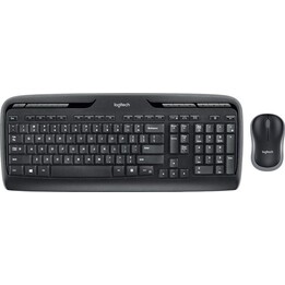 Combo tastiera e mouse senza fili Logitech MK330, nero