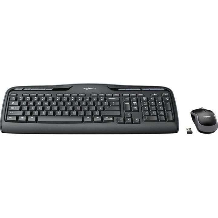 Logitech MK330 Wireless Keyboard + Mouse Combo, Preto