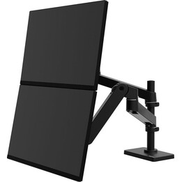 Braço para monitor Ergotron LX Pro Dual Stacking para 2 ecrãs até 27 polegadas Preto