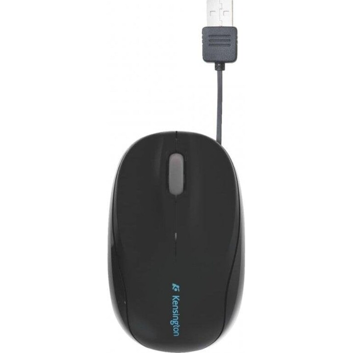 Mouse retrattile USB Kensington Pro Fit 1000 DPI nero ambidestro