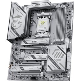 MSI MAG X870E GAMING PLUS MAX WIFI AMD AM5 DDR5 ATX Motherboard White Silver