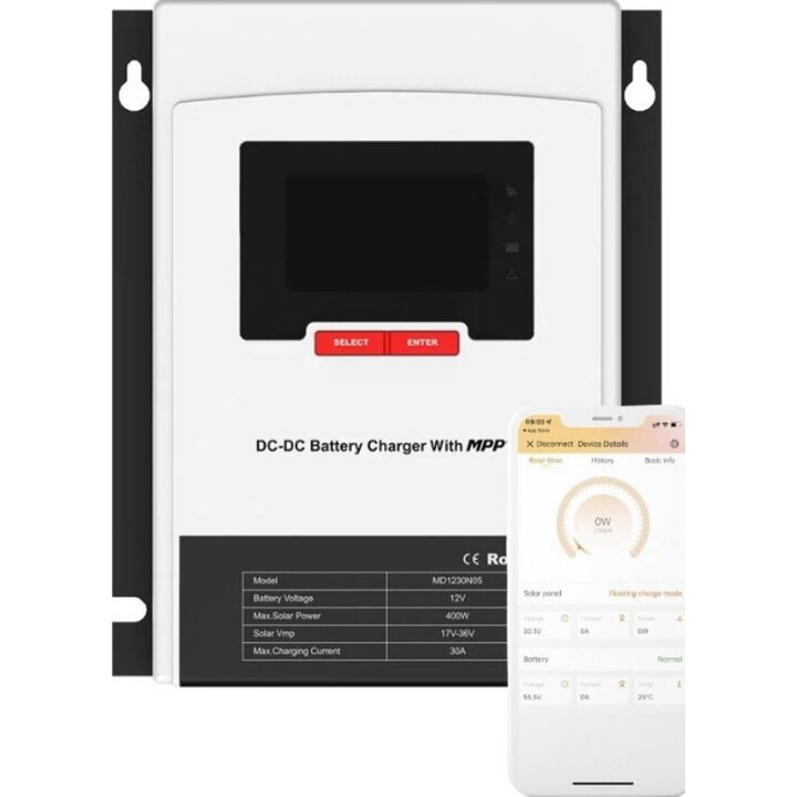 SRNE MD1230N05 chargeur/régulateur DC-DC MPPT 30 A