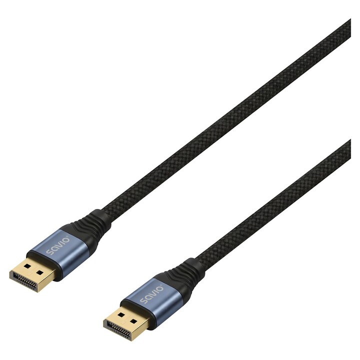 Cabo DisplayPort Savio CL-211 de 3 m, preto