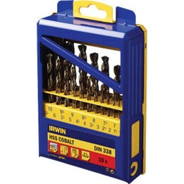 IRWIN METAL DRILL BIT HSS CO SET 19pcs.