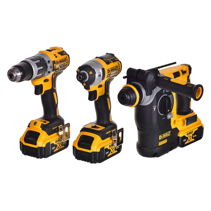 Kit de ferramentas elétricas combinadas DEWALT DCK368P3T-QW (DCH273+DCD796+DCF887)