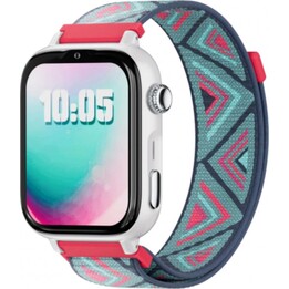 SaveFamily SaveWatch Plus 2 Kinder Smartwatch 4G weißes Zifferblatt Stoffband Tribeca