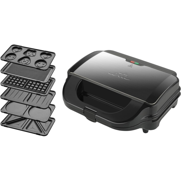 Eta Sorento Plus gaufrier et appareil à croque-monsieur 900 W Noir