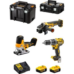 Juego de herramientas DeWalt DCK329P2T-QW (DCD796 + DCG405 + DCS335) 18 V 2 baterías de 5,0 Ah