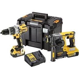DeWalt dck229p2t-qw Kit 2 outils 18V 5Ah Li-ion - Perceuse et perforatrice XRP