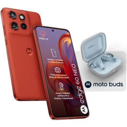 Motorola Edge 60 Neo 5G 256 GB Poinciana Red 50 MPx Sony sensor 8GB RAM Moto AI + Headphones Moto Buds