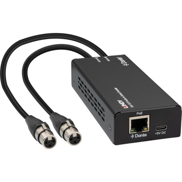 70618 – 2-Kanal-XLR-zu-Dante-Audio-Encoder