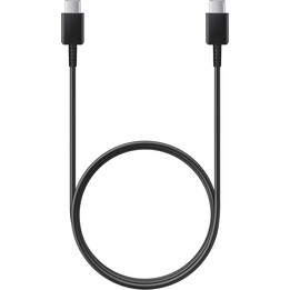 Samsung USB-C – USB-C-Kabel (3 A), 1 Meter, Schwarz