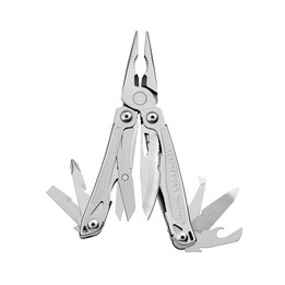 Alicate multifuncional de bolso Leatherman Wingman com 14 ferramentas em aço inoxidável.